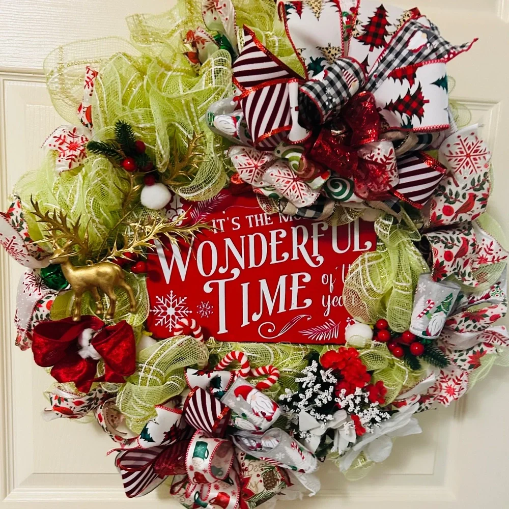 Christmas wreath/it’s the most wonderful time of the year